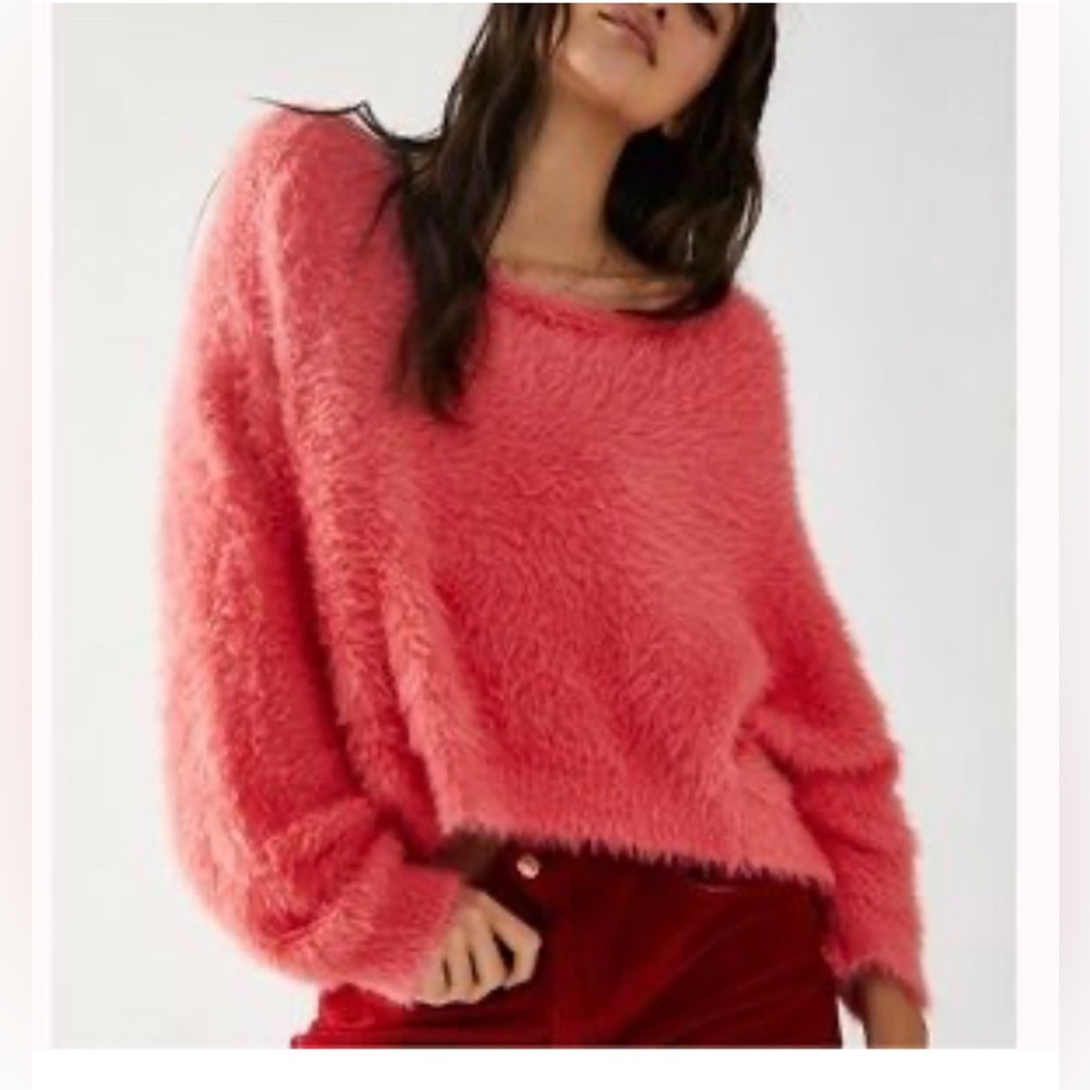 NWT FREE PEOPLE Fp One Crilla Pullover In Strawberry Spritz XS